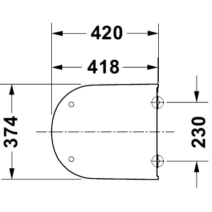 Duravit 28310000 - WC-Sitz D-CODE 37,4x42 cm weiß