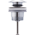 Duravit 50521000 - Waschbecken-Ablaufgarnitur Push-Open Ø 6,3 cm, hochglanzverchromt