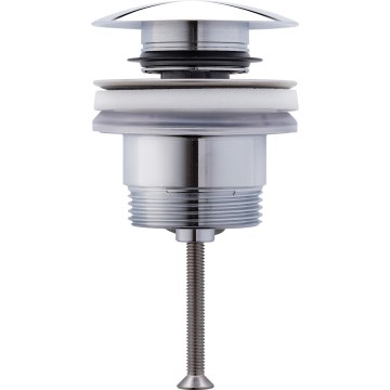 Duravit 50521000 - Waschbecken-Ablaufgarnitur Push-Open Ø 6,3 cm, hochglanzverchromt