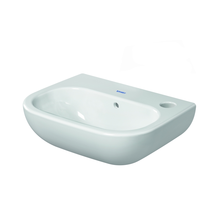 Duravit 7053600082 - Wandhängendes Waschbecken D-CODE 36x27 cm Keramik/glänzend weiß