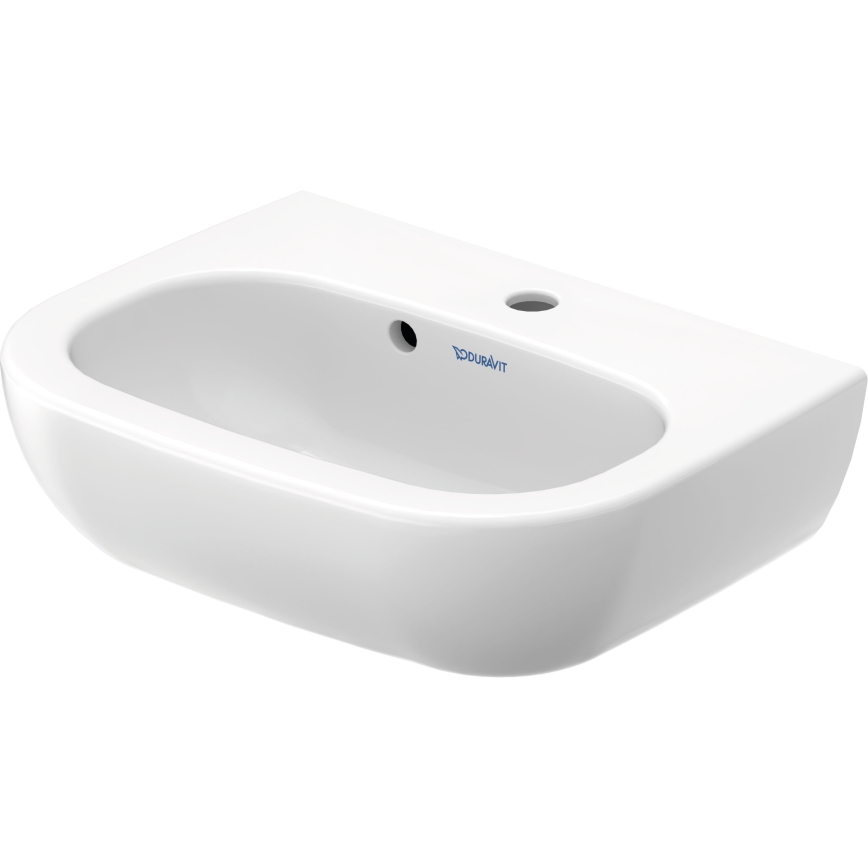 Duravit 7054500002 - Wandwaschbecken D-CODE 45 x 34 cm, Keramik/weiß glänzend