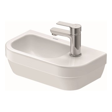 Duravit 7494000412 - Wandhängendes Waschbecken D-CODE 40 x 22 cm, Keramik / Hochglanzweiß