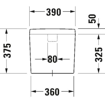 Duravit 927000004 - Spülkasten für WC D-CODE 6/3l Keramik/Weiß