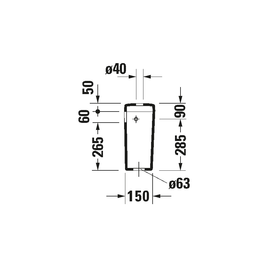 Duravit 927000004 - Spülkasten für WC D-CODE 6/3l Keramik/Weiß