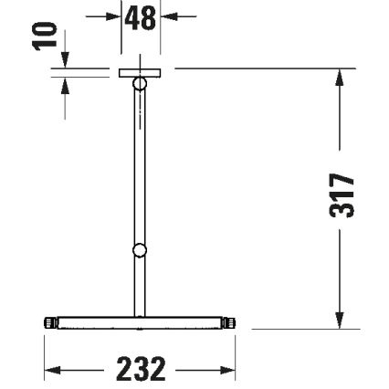 Duravit 99121000 - Wand-Kosmetikspiegel D-CODE, glänzender Chrom