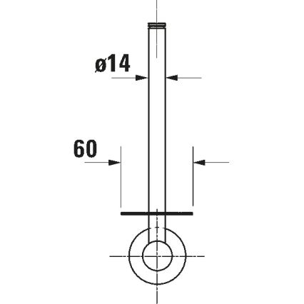 Duravit 99151000 - Toilettenpapierhalter D-CODE, Hochglanz-Chrom
