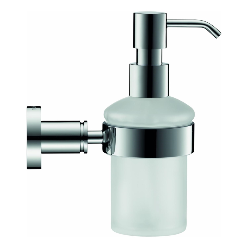 Duravit 99161000 - Wand-Seifenspender D-CODE 390 ml Milchglas / glänzender Chrom