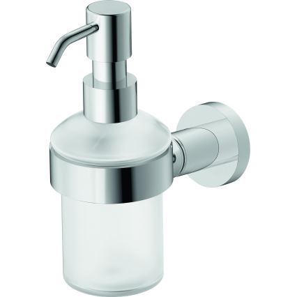 Duravit 99161000 - Wand-Seifenspender D-CODE 390 ml Milchglas / glänzender Chrom