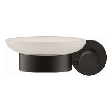 Duravit 99174600 - D-CODE Wandseifenschale, links, matt schwarz