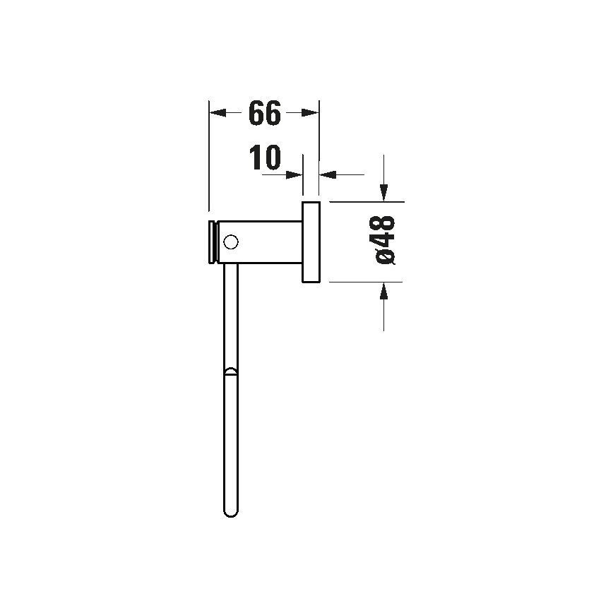 Duravit 99211000 - Wand-Handtuchhalter D-CODE, glänzender Chrom