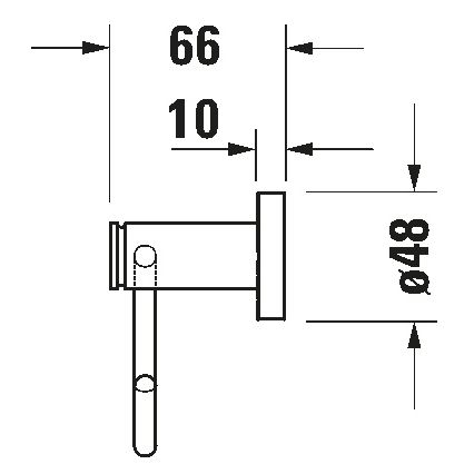 Duravit 99264600 - WC-Papierhalter D-CODE matt schwarz