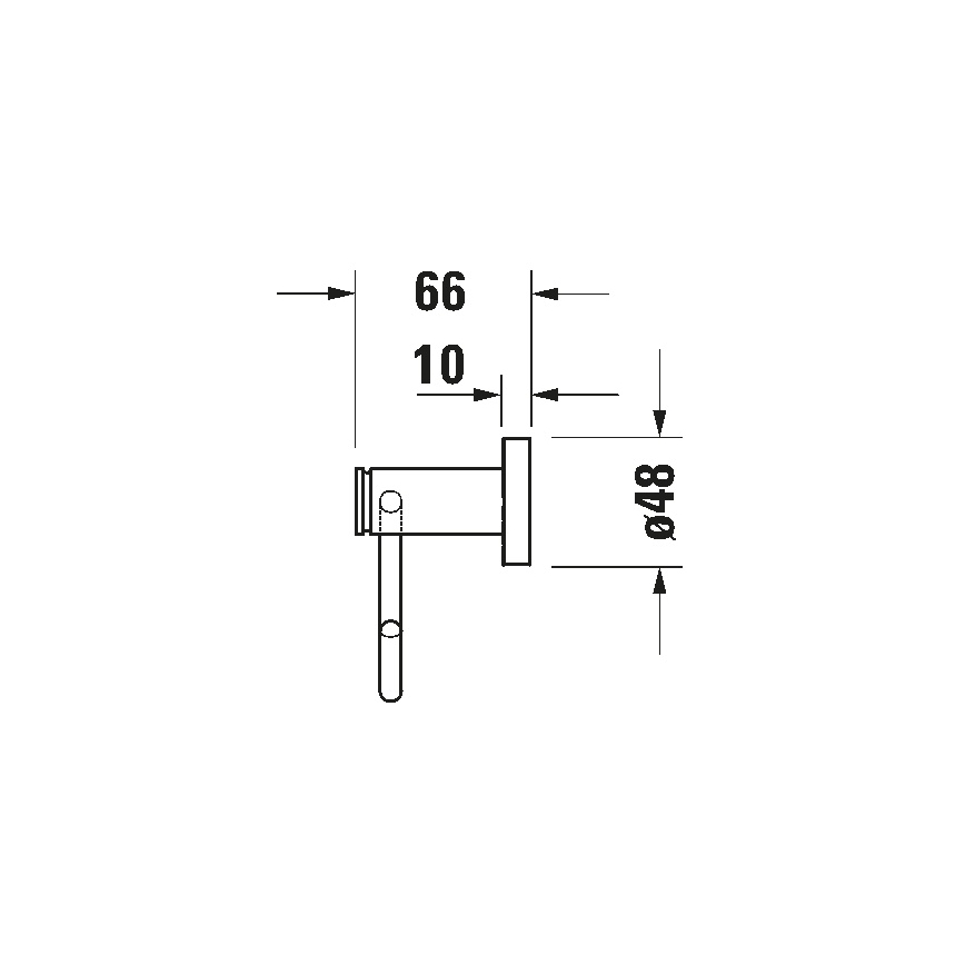 Duravit 99264600 - WC-Papierhalter D-CODE matt schwarz