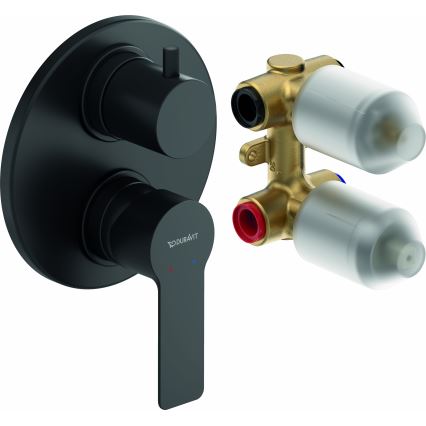 Duravit DC5210008046 - Unterputz-Duscharmatur D-CODE, matt schwarz