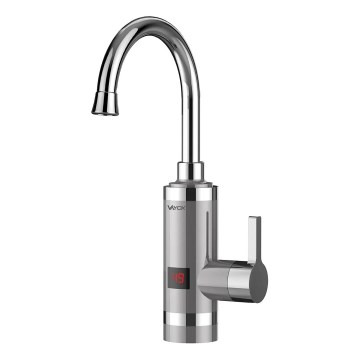 Durchlauferhitzer mit LED Anzeige 3000W/230V IPX4 Edelstahl