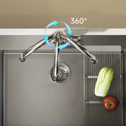 Durchlauferhitzer mit LED Anzeige 3000W/230V IPX4 Edelstahl