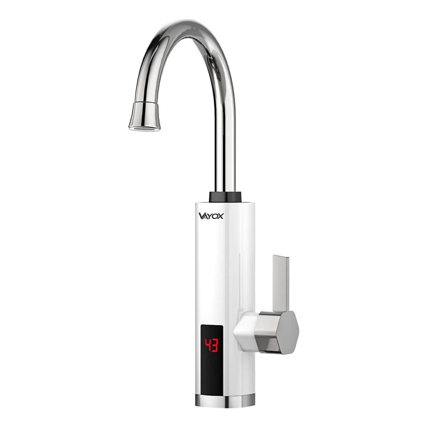 Durchlauferhitzer mit LED-Anzeige 3000W/230V IPX4 weiß