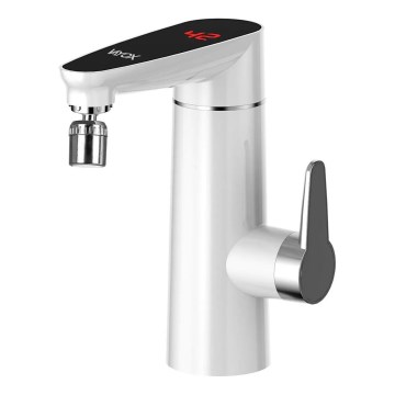 Durchlauferhitzer mit LED-Anzeige 3000W/230V IPX4 weiß