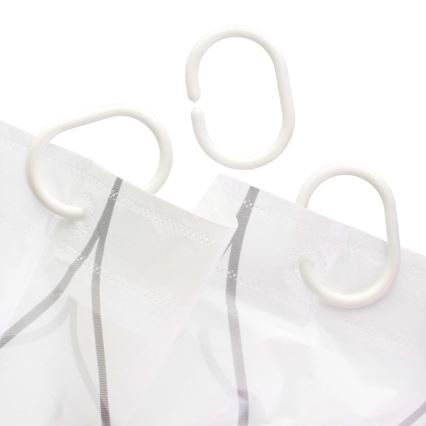 Duschvorhang TORO EASY 178x199 cm Weiß/Gelb