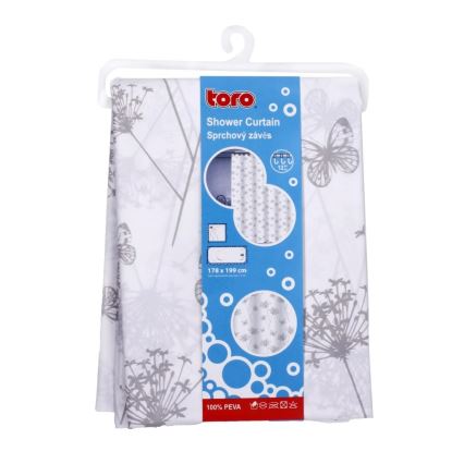 Duschvorhang TORO PREMIUM 178x199 cm Blumen