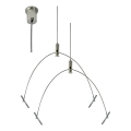 e2 elektro - Set mit 150 cm langen Abhängeseilen, glänzender Chrom