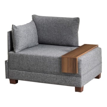 Eck-Sessel TULA, grau, links