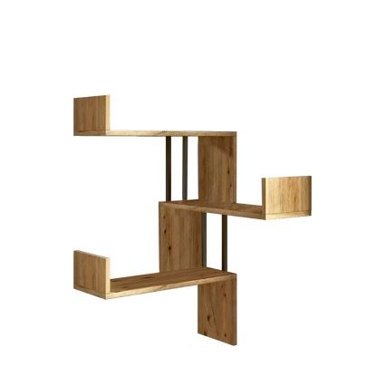 Eck-Wandregal 109,4x60 cm Kiefer atlantisch
