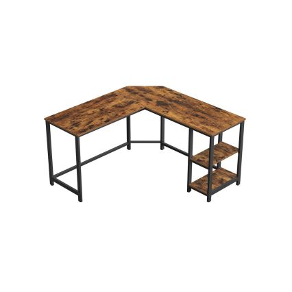 Eckschreibtisch SOLEA Braun/Schwarz