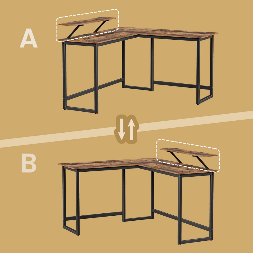 Eckschreibtisch SOLEA schwarz