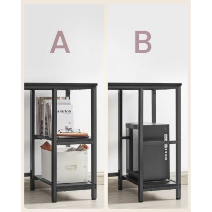 Eckschreibtisch SOLEA schwarz