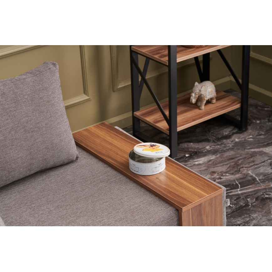 Ecksessel TULA, braun, links