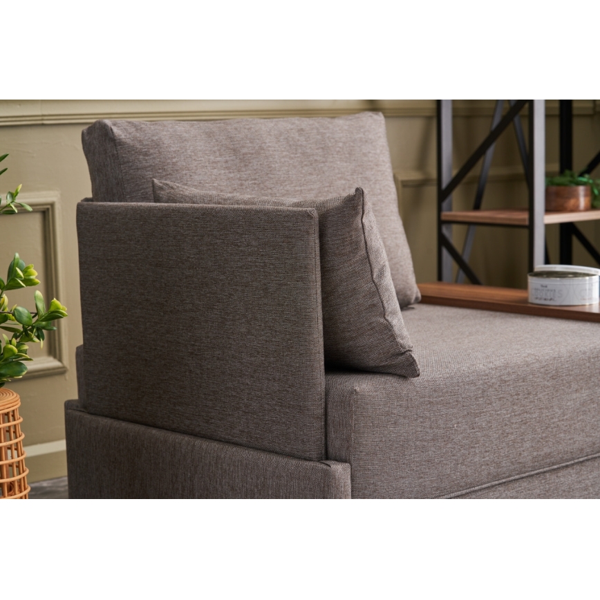 Ecksessel TULA, braun, links