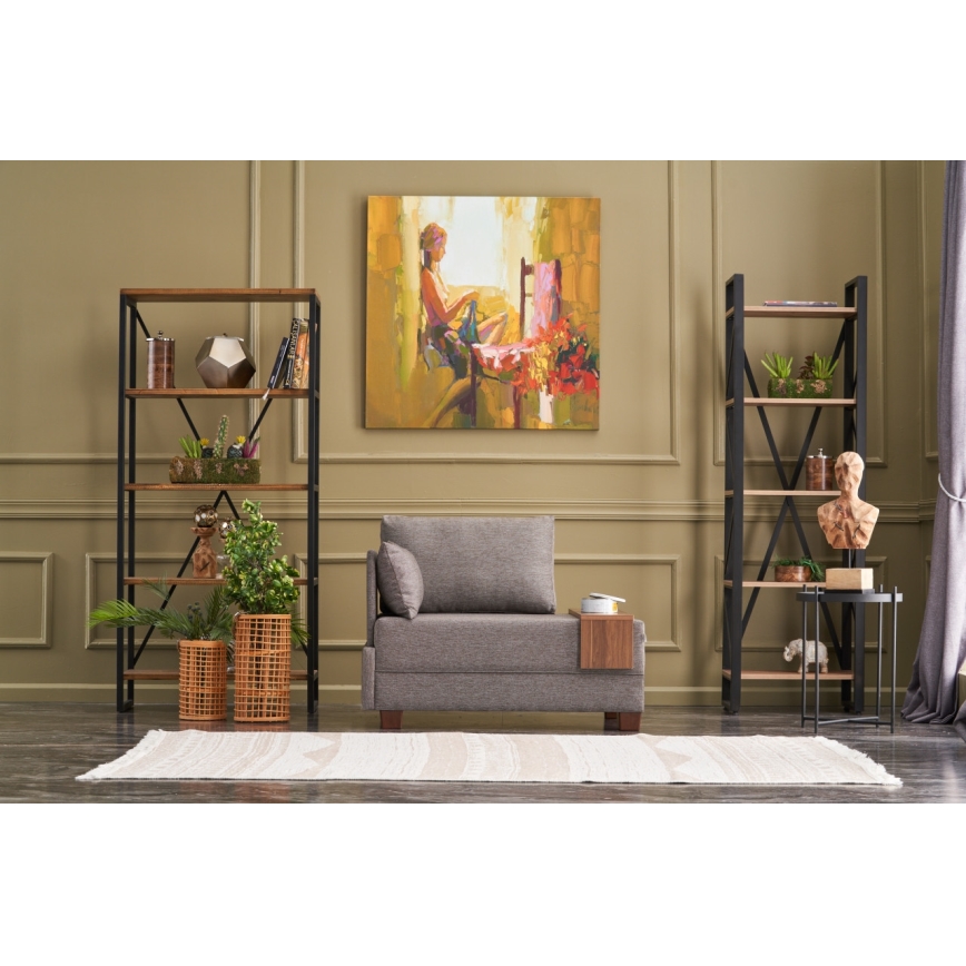 Ecksessel TULA, braun, links