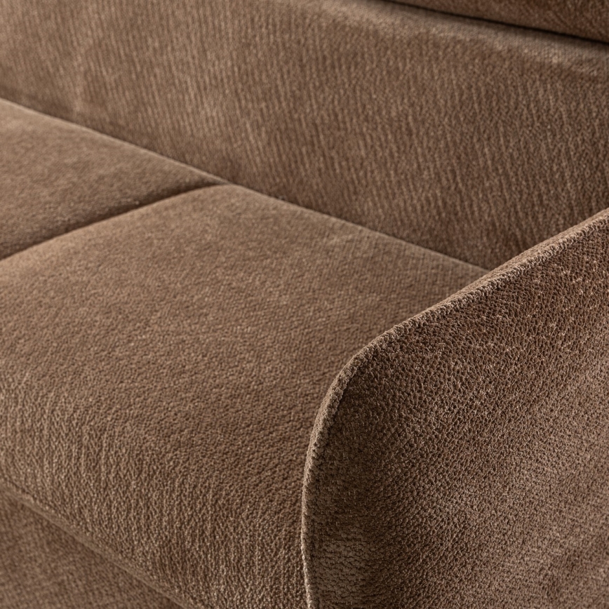 Eck-Schlafsofa in L-Form mit Stauraum BEJA, beige, rechts