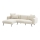 Ecksofa in L-Form PISA, creme, links