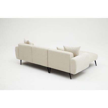 Ecksofa in L-Form PISA, creme, links