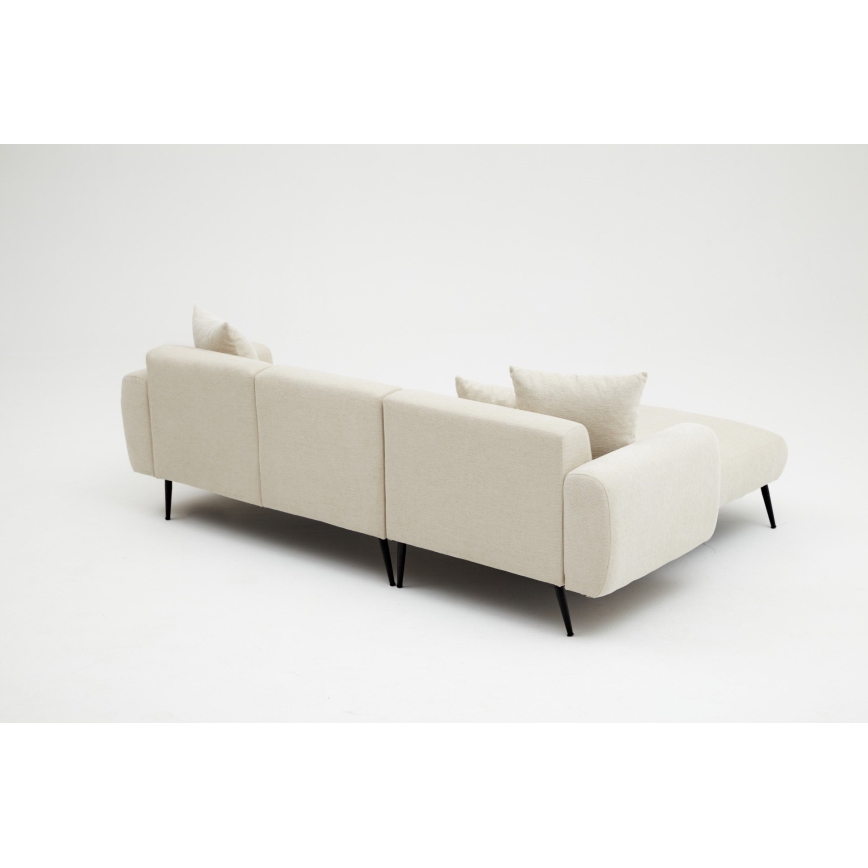 Ecksofa in L-Form PISA, creme, links