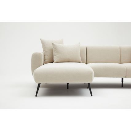 Ecksofa in L-Form PISA, creme, links