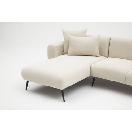 Ecksofa in L-Form PISA, creme, links