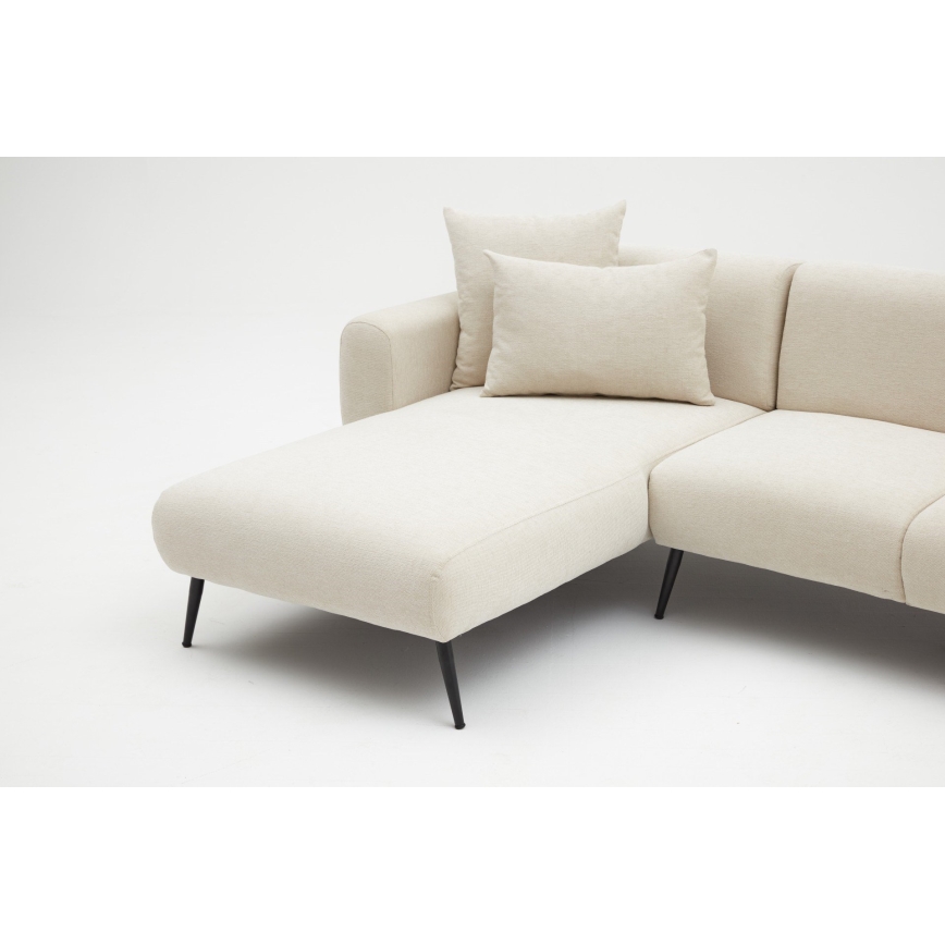 Ecksofa in L-Form PISA, creme, links
