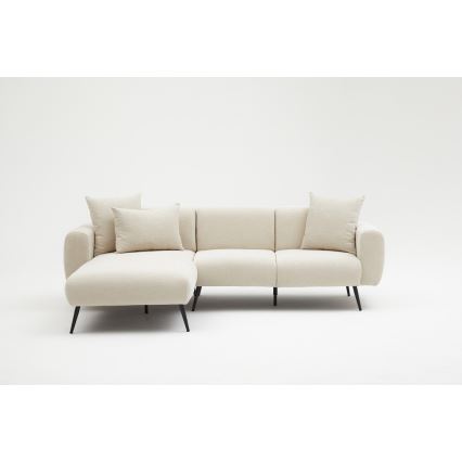 Ecksofa in L-Form PISA, creme, links