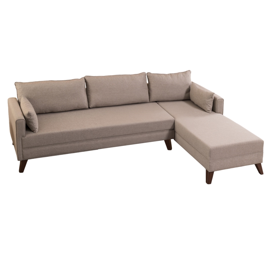 Ecksofa KORFU in L‑Form, cremefarben, rechts