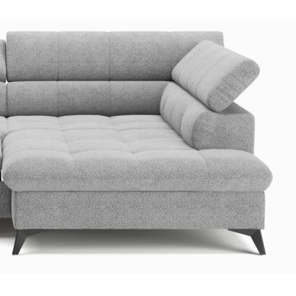 Eck-Schlafsofa MARANO in L-Form, rechts, grau
