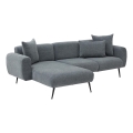 Ecksofa PISA, L-Form, grau, links