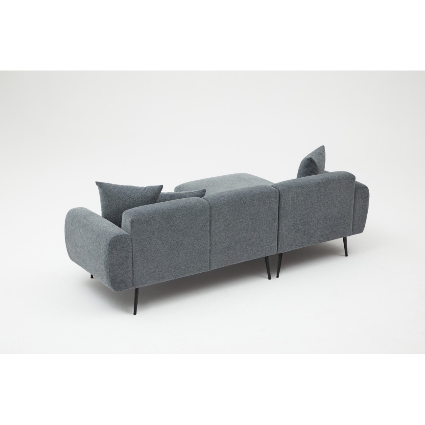 Ecksofa PISA, L-Form, grau, links