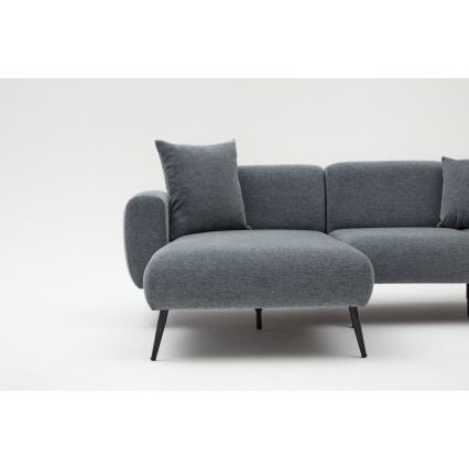 Ecksofa PISA, L-Form, grau, links