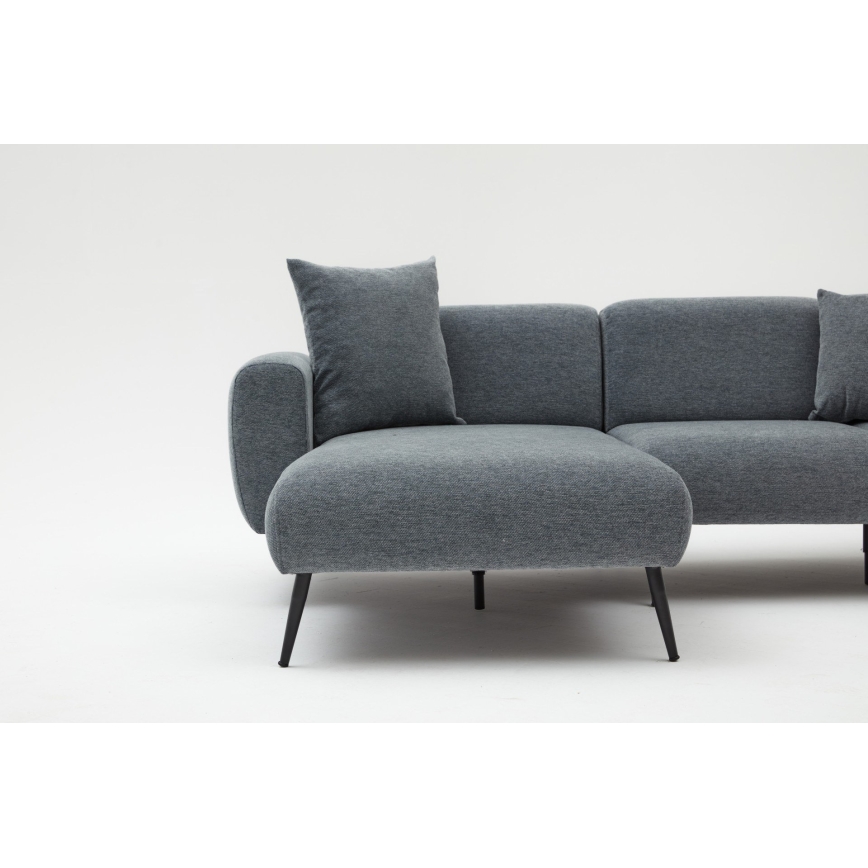Ecksofa PISA, L-Form, grau, links