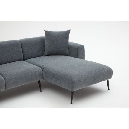 Ecksofa PISA, L‑Form, rechts, grau