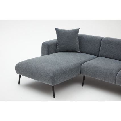 Ecksofa PISA, L‑Form, rechts, grau