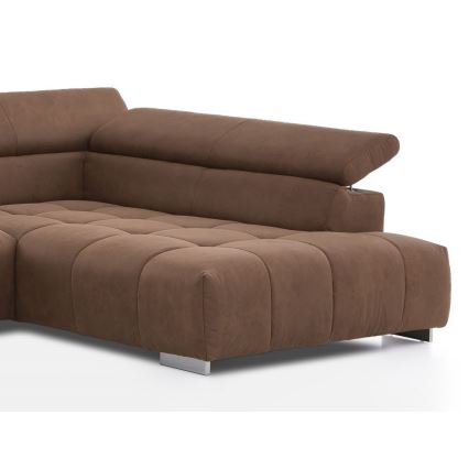 Ecksofa in U-Form TROPEA, rechts, braun