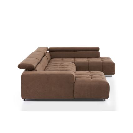 Ecksofa in U-Form TROPEA, rechts, braun
